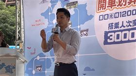 ▲蔣萬安開車划算嗎？基北北桃1200都會通記者會（圖／記者許皓婷攝影）