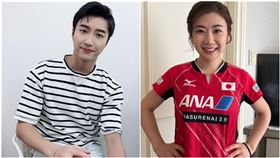  江宏傑（左）與福原愛（右）的異國婚姻破滅。（圖／翻攝自江宏傑IG、福原愛微博）