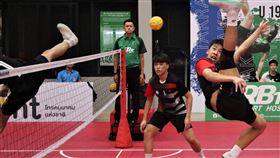 ▲2023年U19藤球國際賽，台灣B隊擊敗地主泰國傳統藤球強校，首度在賽史摘金。（圖／翻攝自中華民國藤球協會臉書）