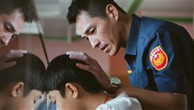 夏靖庭,藍正龍,阮柏皓。（紅衣小女孩提供