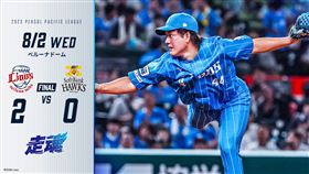 ▲與座海人。（圖／取自西武獅FB）