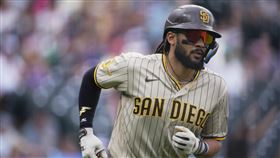 ▲小塔提斯敲出生涯第100轟。（圖／美聯社／達志影像）