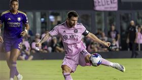 ▲梅西開賽7分鐘就進第1球。（圖／美聯社／達志影像）