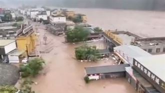 河北洪災轉移122.9萬人　淶水縣多村失聯