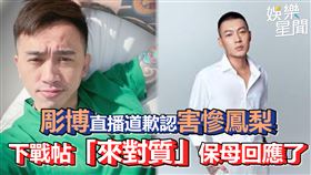 彫博直播道歉認害慘鳳梨