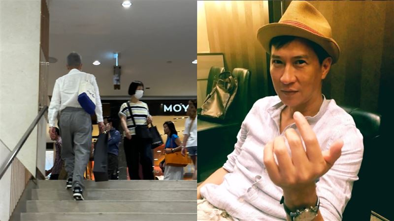 張家輝滿頭白髮被巧遇　佝僂背影激似阿伯