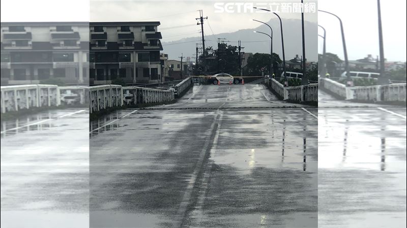 新／南投暴雨溪水沖　守城橋塌陷呈波浪狀