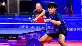 ▲成都世大運桌球男單，年僅17歲世界排名第393名的楊嘉安闖進4強，保底銅牌。（圖／大專體總提供）