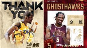 ▲中信特攻剛3Q奪冠洋將金恩（Nicholas King），台鋼獵鷹立刻簽下他。（組合圖／中信特攻、台鋼獵鷹提供）