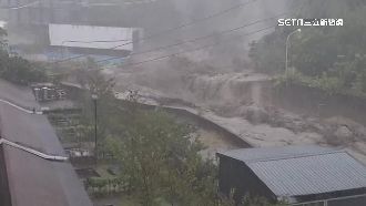 大雨沖垮聯外道路　廬山停車場路基全淘空