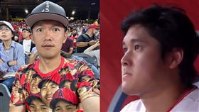 台南Josh、大谷翔平（圖／翻攝自台南Josh臉書、推特）