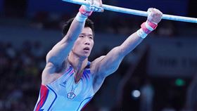 ▲成都世大運，李智凱出賽單槓項目。（圖／大專體總提供）