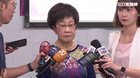 ▲前副總統呂秀蓮舉行台灣和平親善之旅返台記者會