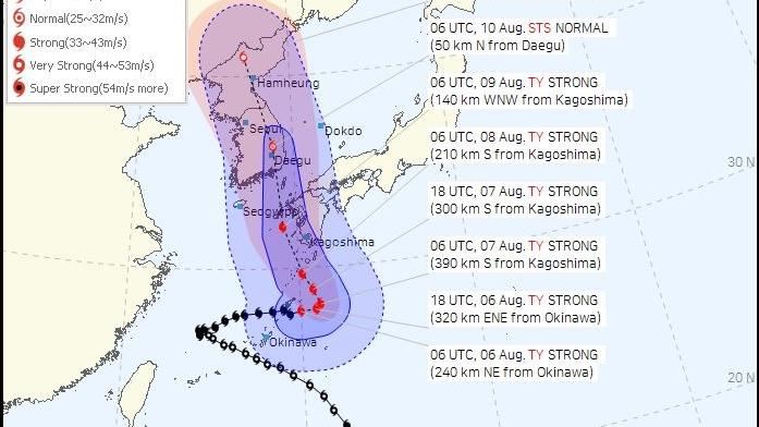 卡努重創南投、二襲沖繩　下周恐穿越韓國