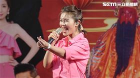 朱海君受邀到石牌福興宮演出。（圖／記者楊澍攝影）