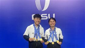 許育修、吳芳嫺成三金得主，堪稱台灣代表隊本屆最大贏家。（圖／教練何國龍提供）