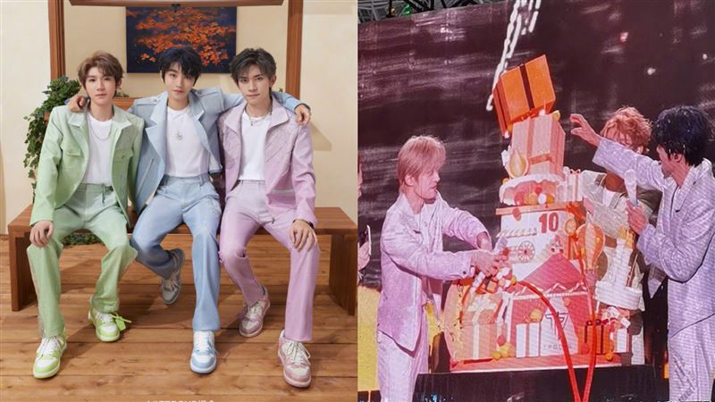 TFBOYS十周年蛋糕塌了！網笑翻：整場亮點