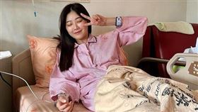 曾甜表示，「我會加把勁早日康復的！加把勁變回來的！雖然我很在意，但也打不倒我啦～」（圖／翻攝自曾甜粉絲頁）