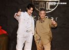 父子檔李亞明、李玉璽出席酒廠活動。（圖/記者邱榮吉攝影）（開車不喝酒）
