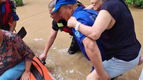 中國北京受到杜蘇芮颱風影響，豪雨成災。（圖／翻攝自中國青年報）