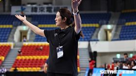 ▲瓊斯盃女籃賽事，中華藍出戰伊朗，總教練鄭慧芸。（圖／記者劉彥池攝影）