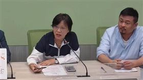 民進黨團反擊，如果國民黨執政縣市不想要前瞻預算，歡迎退還給國發會。（圖／翻攝自民進黨團直播）