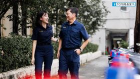 台中警父女照曝光！吸7千人急喊「岳父好」　當事人回應了。（圖／翻攝自TCPB 局長室臉書）