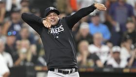 ▲洋基總教練布恩（Aaron Boone）本季第6次被趕出場，美聯第1人。（圖／美聯社／達志影像）