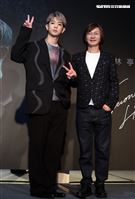 林亭翰全新專輯《第二道光》發片爸爸林隆璇站台加油打氣。（圖/記者邱榮吉攝影）