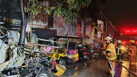 火警,中古機車行,全面燃燒,大寮區,高雄市