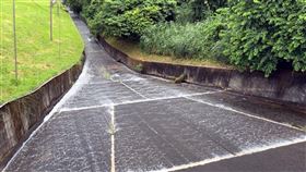 嘉義蘭潭、仁義潭水庫近滿水位嘉義蘭潭、仁義潭水庫目前已近滿庫，但水庫集水區仍持續降雨，因此，2水庫已暫時關閉進水口，並自8日傍晚起產生自由溢流。（自來水公司第五區管理處提供）中央社記者黃國芳傳真  112年8月9日