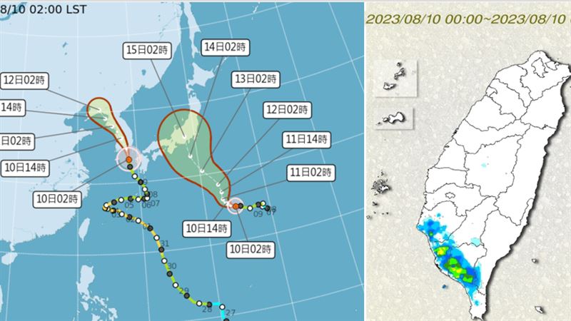 致災雷雨影響到這天！吳德榮曝雙颱動向