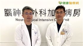 左起：高雄長庚紀念醫院外科部腦神經外科石富元醫師、高雄長庚紀念醫院外科部腦神經外科林宥潤醫師