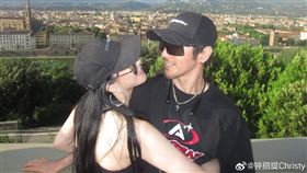 鍾麗緹　張倫碩　（圖／翻攝自微博）