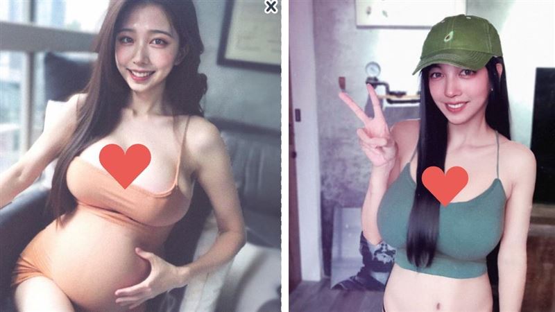 網紅認「想紅裝偽娘」曬孕肚照　網揪貓膩