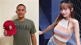 ▲「啦啦隊女神」林襄被爆熱戀小4歲的球員馬傑森，本人出現低調認了。（圖／翻攝自林襄、馬傑森臉書）