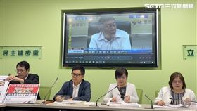 ▲民進黨立院黨團劉世芳、莊瑞雄、江永昌、吳玉琴共同召開記者會。（圖／記者高逸帆攝影）