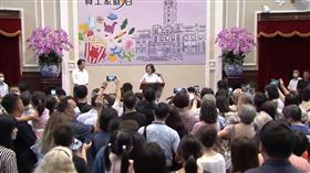 ▲蔡英文賴清德主持「112年總統府暨國家安全會議員工家庭日」