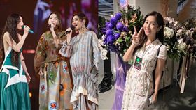 任容萱特別來見證S.H.E合體時刻。（圖／記者鄭尹翔攝影、何樂音樂提供）

