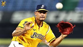 ▲中信兄弟洋投艾里歐投7局失3分優質先發演出但無關勝敗，（圖／中信兄弟球團提供）