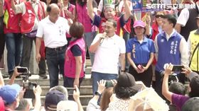 ▲侯友宜參拜大觀音亭興濟宮暨廟口開講