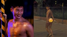 許光漢在《關於我和鬼變成家人的那件事》秀翹臀。（圖／翻攝Netflix）