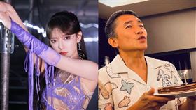 梁朝偉爆戀25歲女星程瀟。（合成圖／翻攝微博）