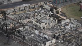 夏威夷拉海納出現野火殘骸（圖／美聯社／達志影像）