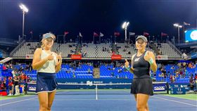 ▲詹詠然和中國選手楊釗煊挺進蒙特婁女網賽女雙4強。（圖／翻攝自詹詠然臉書）