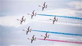 「112年國防知性之旅」台中市清泉崗航空嘉年華活動（圖／翻攝自蔡英文臉書）