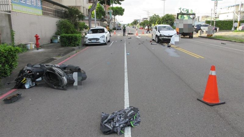 外送男路口車禍飛撞資源回收車　傷重不治