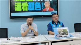▲國民黨團召開「陳建仁內閣救災不力！還看顏色！」記者會。（圖／國民黨團提供）