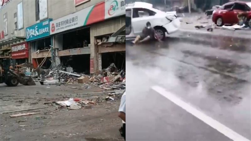 中國又傳氣爆！整條街全毀　官方：1死1傷