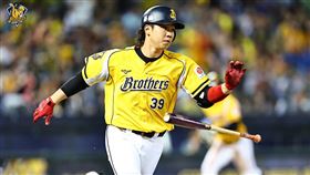 ▲詹子賢在滿壘時敲安，送回兄弟本場第1分。（資料圖／翻攝自兄弟Fans Club臉書）
